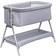 Kinder Valley Snoozie Bedside Crib Antarctica Grey 22.2x39"