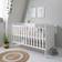 Tutti Bambini Rio Cot Bed with Cot Top Changer & Mattress White 29.5x56.8"