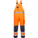 Portwest Dijon Hi-Vis Contrast Work Bib and Brace - Orange/Navy