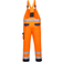 Portwest Dijon Hi-Vis Contrast Work Bib and Brace - Orange/Navy