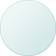 vidaXL Tempered Glass Transparent Table Top 70cm