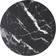 vidaXL Tempered Glass Black and White Table Top 70cm