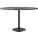 vidaXL Tempered Glass Black and White Table Top 70cm