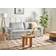 Beliani Vuokatti Light Grey Sofa 216cm 3 Seater