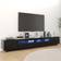 vidaXL Engineered Wood Black TV-bord 260x40cm