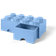 Room Copenhagen Lego Storage Brick with Drawer 8 Stud Light Blue