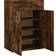 vidaXL Wood Smoked Oak Shoe Rack 60x84cm