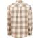 Magellan Outdoors Canyon Creek Long Sleeve Flannel Shirt - Oyster White/Walnut Buffalo