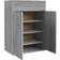 vidaXL Wood Sonoma Grey Shoe Rack 60x84cm