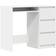 vidaXL Engineered Wood White Writing Desk 45x90cm