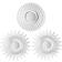 BONNYCO Pack of 3 White Wall Mirror 25cm