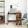 vidaXL Engineered Wood Smoked Oak Writing Desk 45x90cm