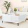 vidaXL Engineered Wood High Gloss White Coffee Table 80x80cm