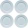Rörstrand Swedish Grace Ice Blue Flad tallerken 27cm 4stk