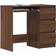 vidaXL Engineered Wood Brown Oak Writing Desk 45x90cm