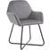 vidaXL Velvet Grey Kitchen Chair 84cm 2pcs