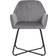vidaXL Velvet Grey Kitchen Chair 84cm 2pcs