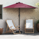 vidaXL Havesol Bordeauxrød 294 x 150 x 224 cm Stof