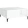 vidaXL Engineered Wood High Gloss White Coffee Table 80x80cm