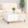 vidaXL Engineered Wood High Gloss White Coffee Table 80x80cm