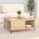 vidaXL Engineered Wood Sonoma Oak Soffbord 80x80cm
