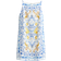 H&M Linen Blend Strappy Dress - White/Lemons