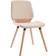 vidaXL 287382 Light Brown/Cream Köksstol 85cm 2st