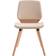 vidaXL 287382 Light Brown/Cream Köksstol 85cm 2st
