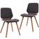 vidaXL 287384 Grey/Dark Brown Köksstol 85cm 2st