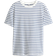 H&M Loose Fit T-shirt - White/Striped