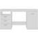 vidaXL 3054780 White Writing Desk 50x140cm 2pcs