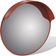 vidaXL Convex Traffic Mirror PC Plastic 18" - Orange