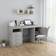 vidaXL 3054784 Concrete Grey Skrivbord 50x140cm 2st