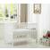 MCC Orlando Cot Bed with Mattress White 26x49.6"