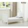 MCC Orlando Cot Bed with Mattress White 26x49.6"