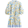 H&M Tie Belt Dress - White/Lemons