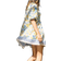 H&M Tie Belt Dress - White/Lemons