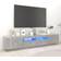 vidaXL LED Lights Concrete Grey TV-bord 200x40cm