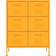 vidaXL Drawer Mustard Yellow Storage Cabinet 80x101.5cm