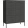 vidaXL Drawer Anthracite Storage Cabinet 80x101.5cm