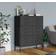 vidaXL Drawer Anthracite Storage Cabinet 80x101.5cm