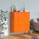 vidaXL Drawer Orange Storage Cabinet 80x101.5cm