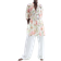 H&M Tie Belt Dress - White/Floral