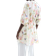 H&M Tie Belt Dress - White/Floral