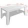 vidaXL Engineered Wood White Dining Table 80x140cm