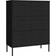 vidaXL Drawer Black Storage Cabinet 80x101.5cm