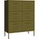 vidaXL Drawer Olive Green Förvaringsskåp 80x101.5cm