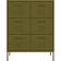 vidaXL Drawer Olive Green Förvaringsskåp 80x101.5cm
