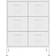 vidaXL Drawer White Storage Cabinet 80x101.5cm