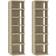 vidaXL 808492 Sonoma Oak Shoe Rack 27.5x102cm 2pcs